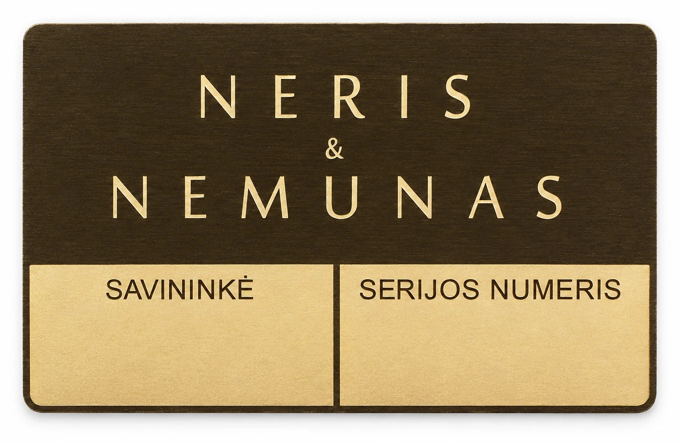 Metalinė „Neris ir Nemunas“ savininko kortelė
